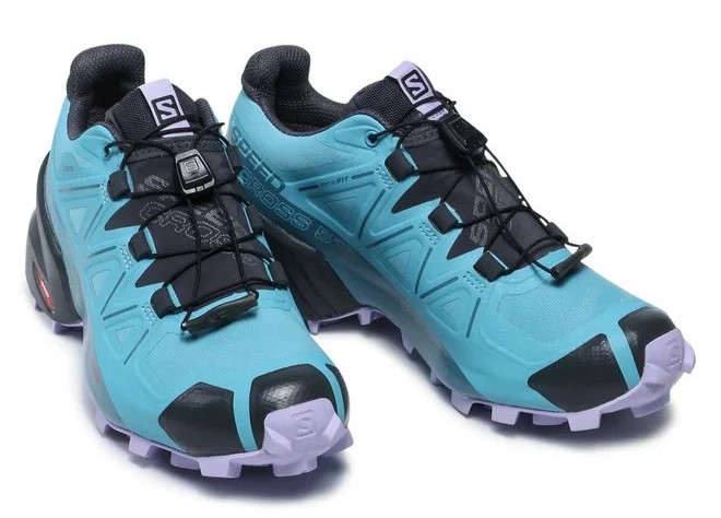 Chaussures trail femme Salomon SPEEDCROSS 5 GTX Bleu Violet clair Gris anthracite 5