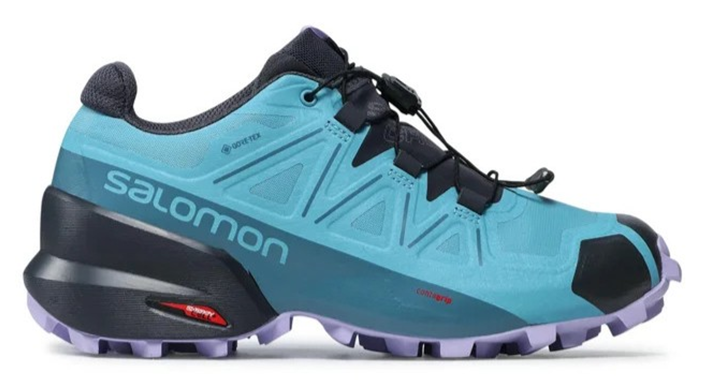 Chaussures trail femme Salomon SPEEDCROSS 5 GTX Bleu Violet clair Gris anthracite