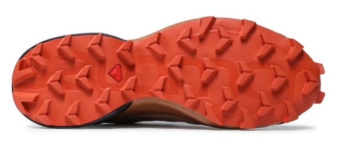 Chaussures trail femme Salomon SPEEDCROSS 5 GTX Beige Marron orangé Gris anthracite 6