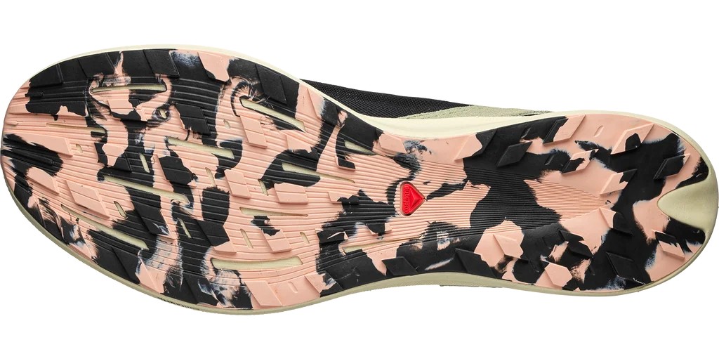 Chaussures trail unisexe Salomon PULSAR PRG Noir Sauge du désert Rose pâle 4