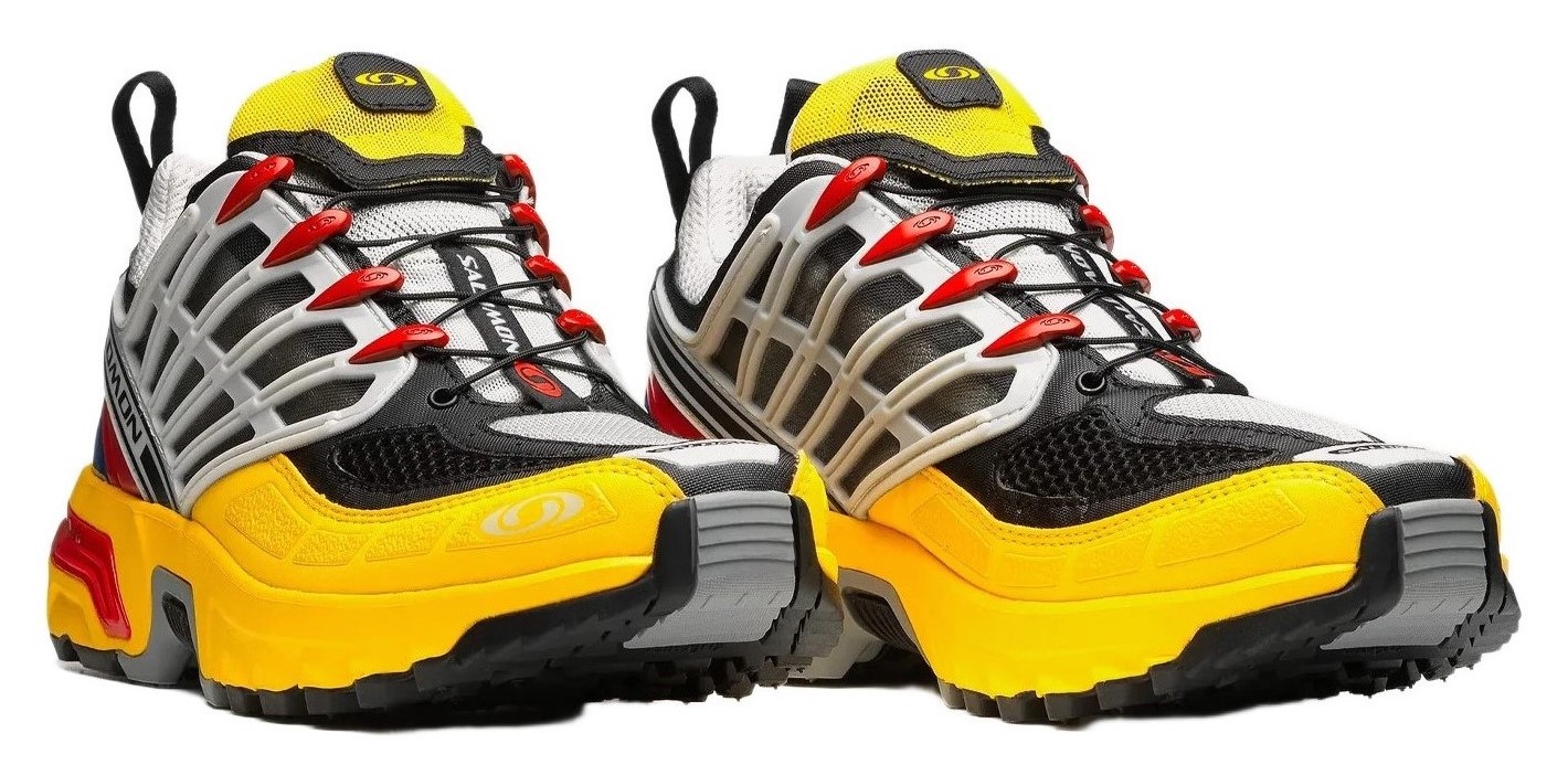 Chaussures trail unisexe Salomon ACS PRO Noir Citron Rouge Blanc Bleu Gris 3