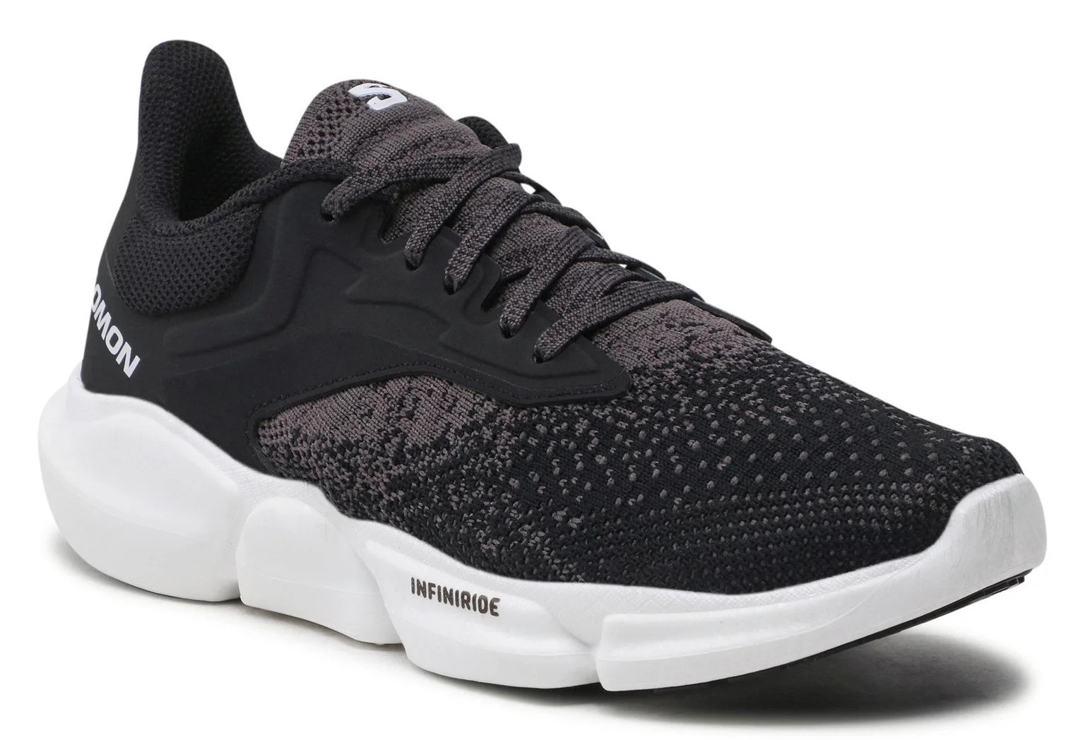 Chaussures running femme Salomon PREDICT SOC 3 Noir Gris anthracite Blanc 2