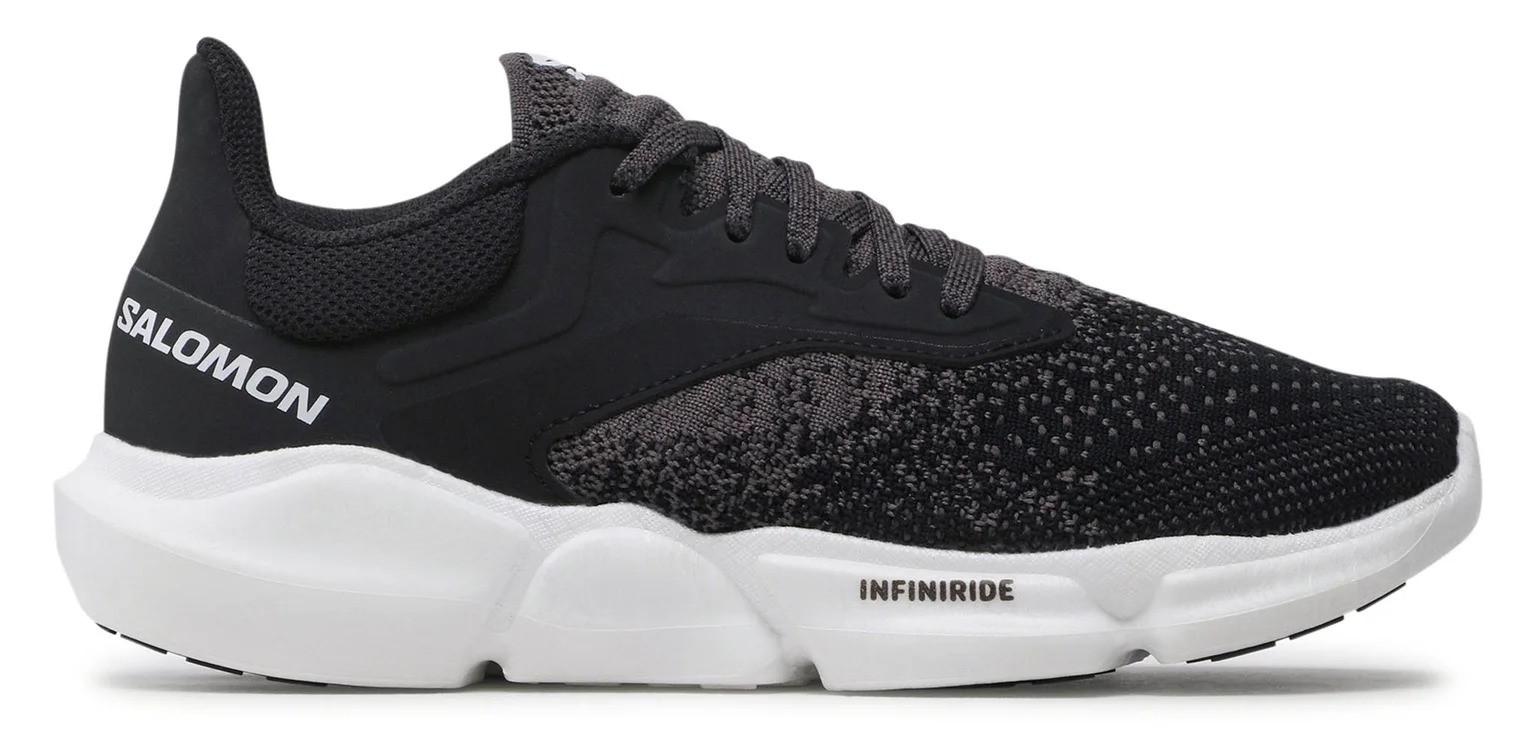 Chaussures running femme Salomon PREDICT SOC 3 Noir Gris anthracite Blanc