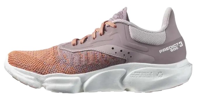 Chaussures running femme Salomon PREDICT SOC 3 Blanc Gris violet Beige orangé 6
