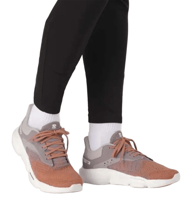Chaussures running femme Salomon PREDICT SOC 3 Blanc Gris violet Beige orangé 7