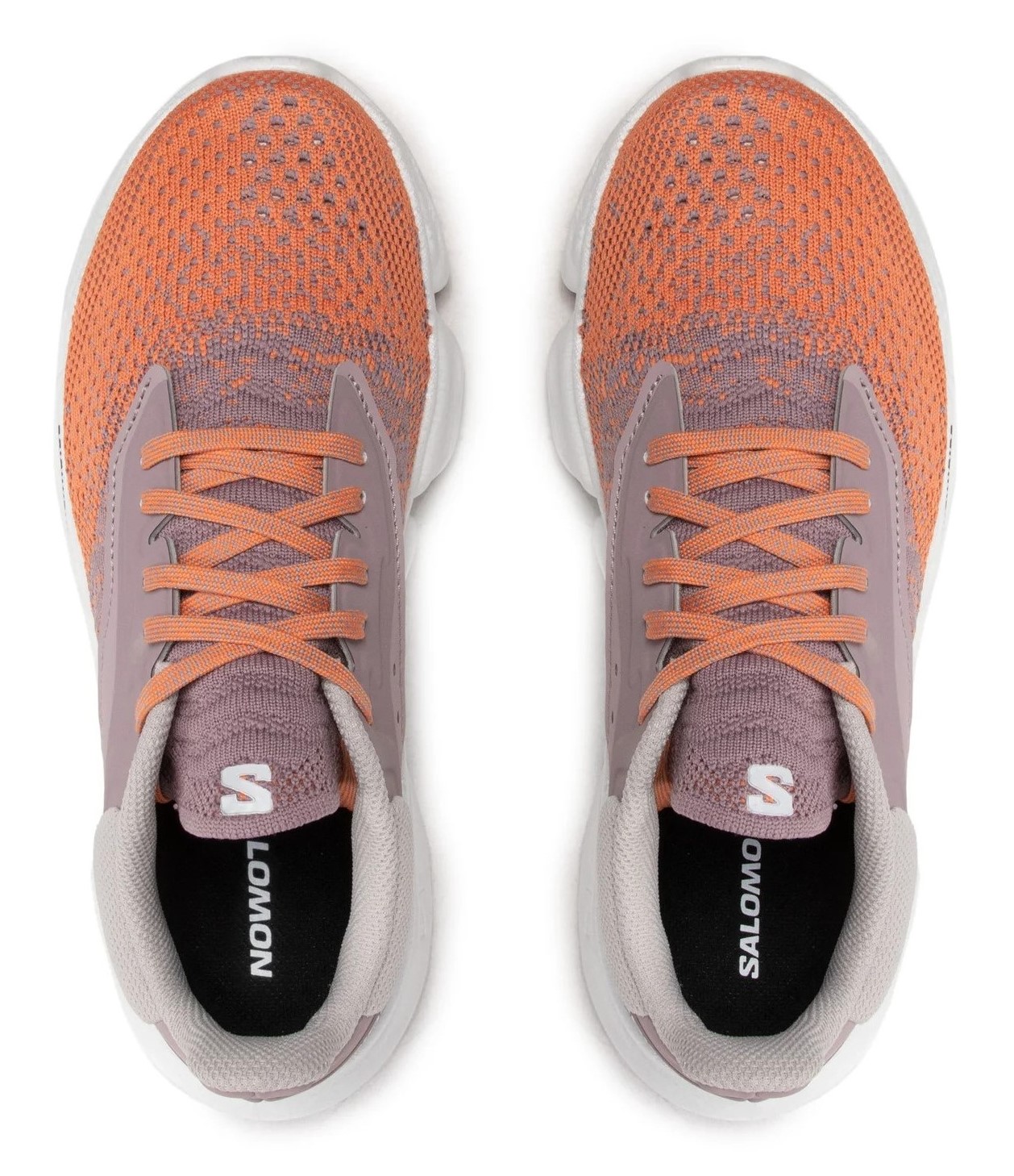Chaussures running femme Salomon PREDICT SOC 3 Blanc Gris violet Beige orangé 5