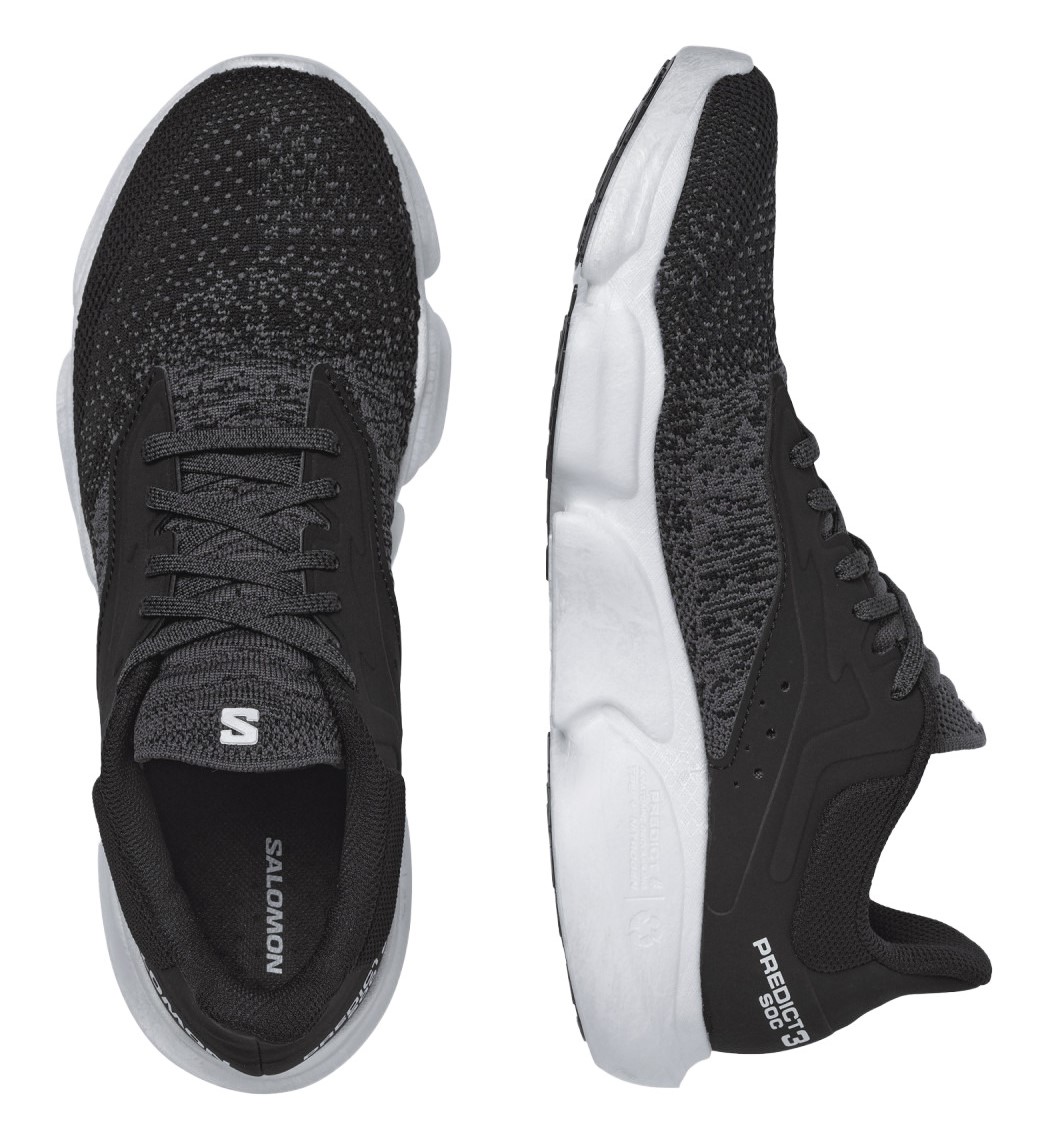 Chaussures running homme Salomon PREDICT SOC 3 Noir Aimant Blanc 3