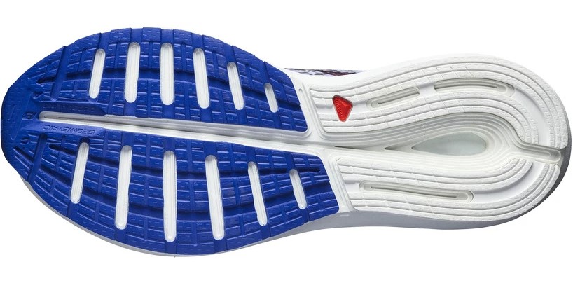 Chaussures running homme Salomon SONIC 5 BALANCE Rouge coquelicot Bleu clématis Noir Blanc 5