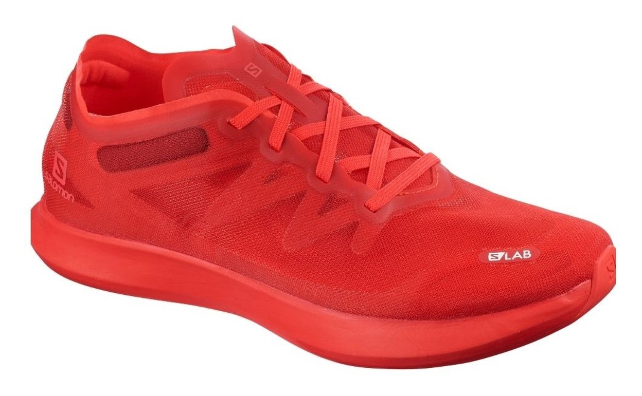 Chaussures running unisexe Salomon S LAB PHANTSAM Rouge foncé Rouge clair Blanc 1