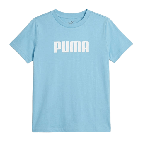 Tee-shirt à manches courtes coton junior garçon Puma ESS Logo Tee B Bleu 1