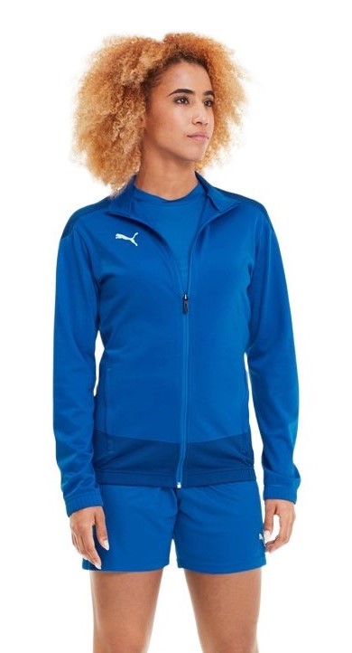 Veste sport zippée technique et respirante femme Puma TeamGOAL 23 Training Jacket W Bleu électrique Bleu Blanc 5