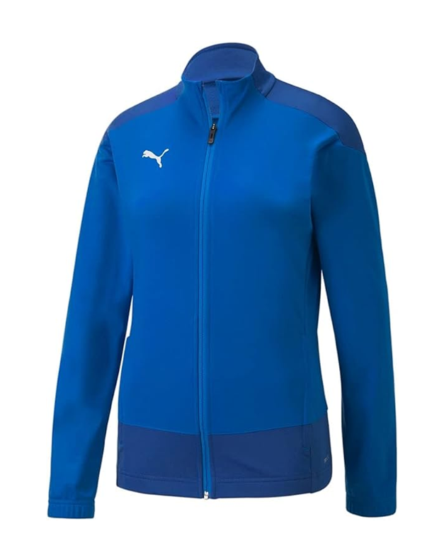 Veste sport zippée technique et respirante femme Puma TeamGOAL 23 Training Jacket W Bleu électrique Bleu Blanc 3