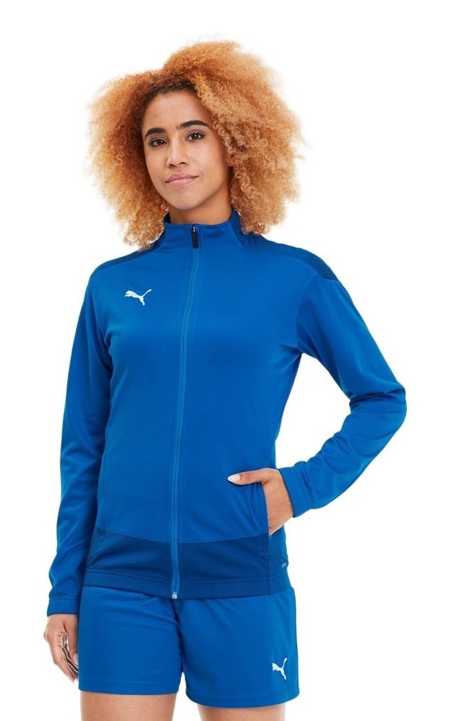 Veste sport zippée technique et respirante femme Puma TeamGOAL 23 Training Jacket W Bleu électrique Bleu Blanc