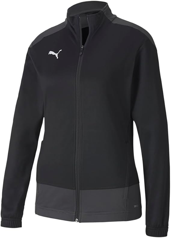 Veste sport zippée technique et respirante femme Puma TeamGOAL 23 Training Jacket W Noir Asphalte Blanc 3