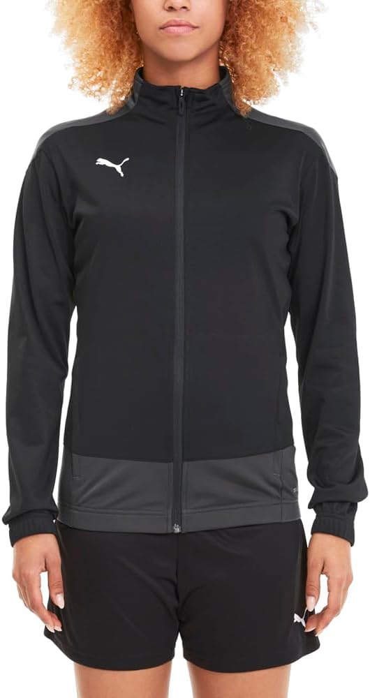 Veste sport zippée technique et respirante femme Puma TeamGOAL 23 Training Jacket W Noir Asphalte Blanc