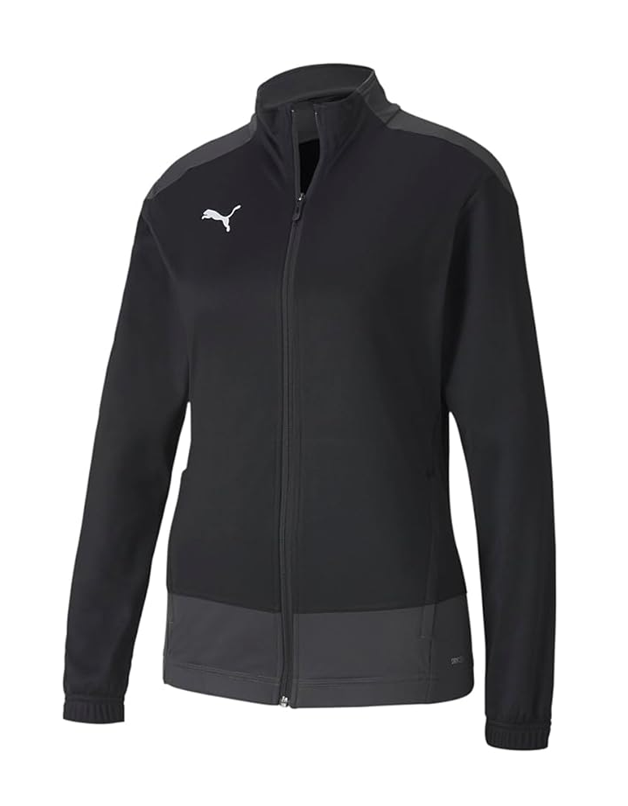 Veste sport zippée technique et respirante femme Puma TeamGOAL 23 Training Jacket W Noir Asphalte Blanc 3