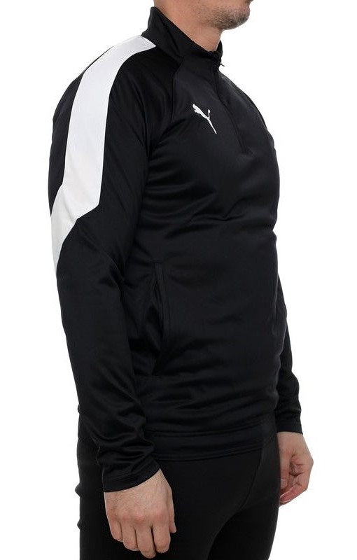 Veste sport 1-4 zip homme Puma Training TOP Noir Blanc 4