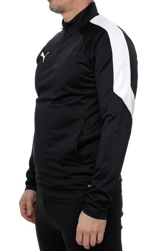 Veste sport 1-4 zip homme Puma Training TOP Noir Blanc 3