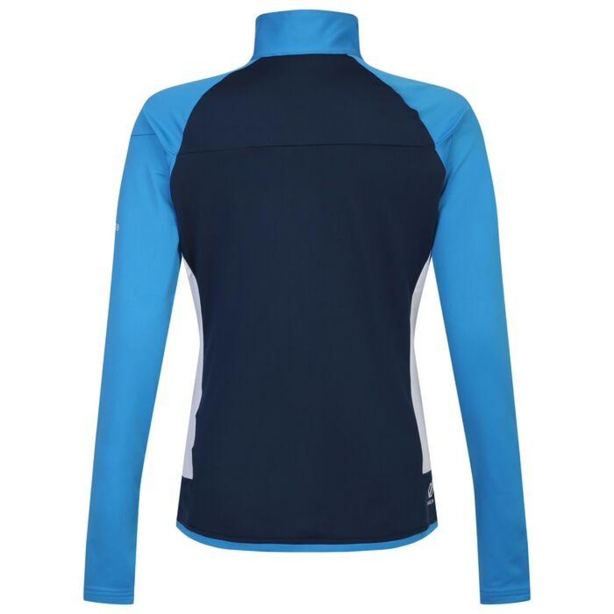 Haut de sport à manches longues zippé technique et extensible femme DARE2B Elation II Core Stretch Bleu jean Bleu moyen 2