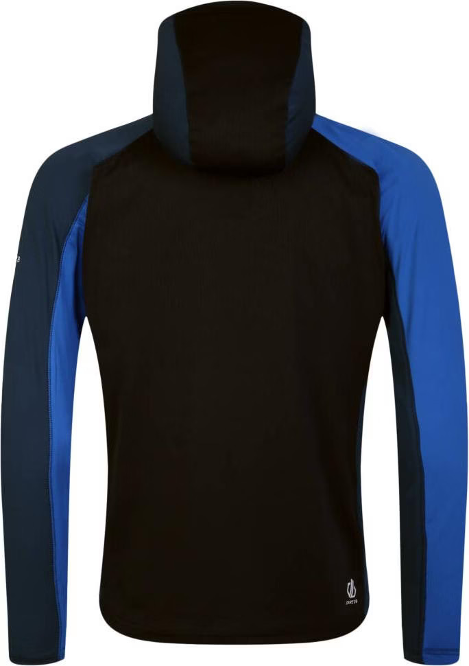 Haut de sport à capuche zippé technique et extensible homme DARE2B Assimilate Core Stretch Bleu olympien Bleu nuit Marine Blanc 2