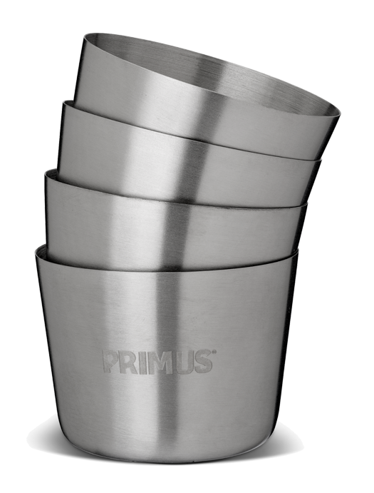 Lot de 4 verres à shot en acier inoxydable PRIMUS Shot glass 10cl 1