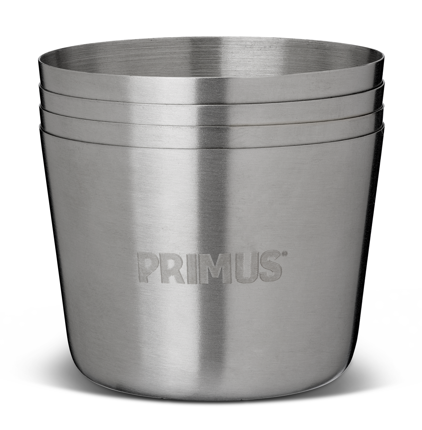 Lot de 4 verres à shot en acier inoxydable PRIMUS Shot glass 10cl 2