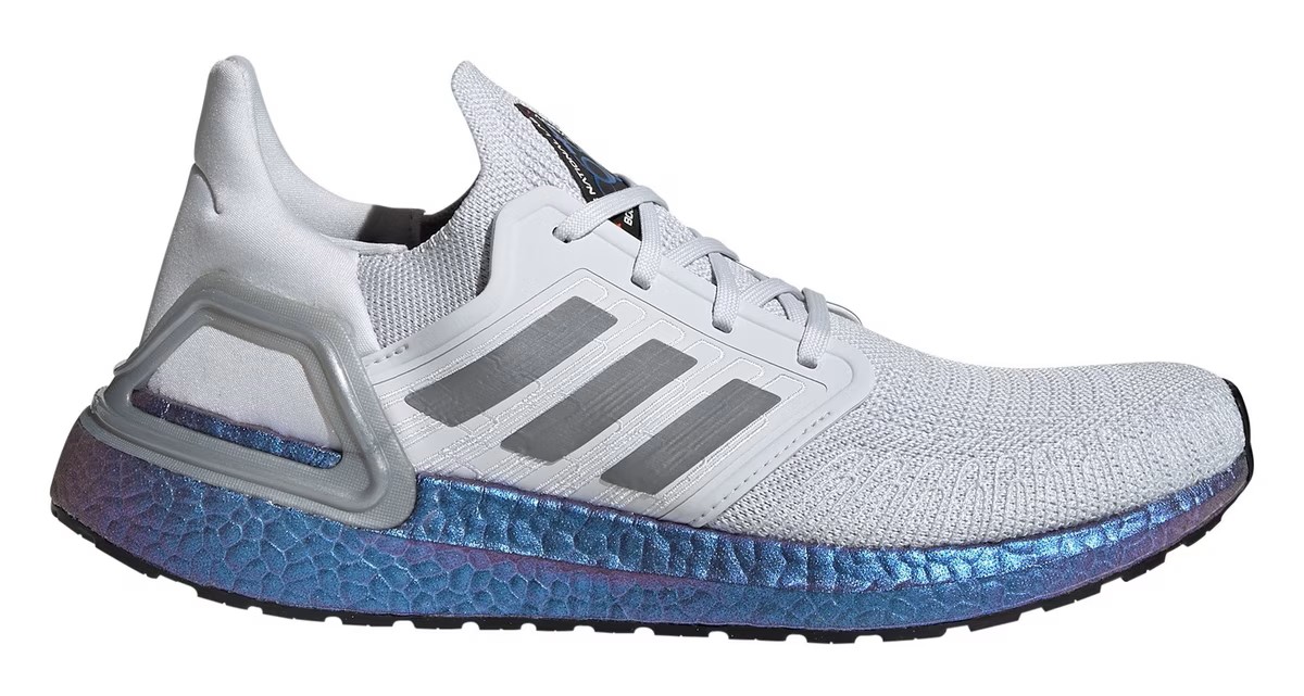 Chaussures running unisexe Adidas ULTRABOOST 20 Gris Blanc Bleu Violet (1)