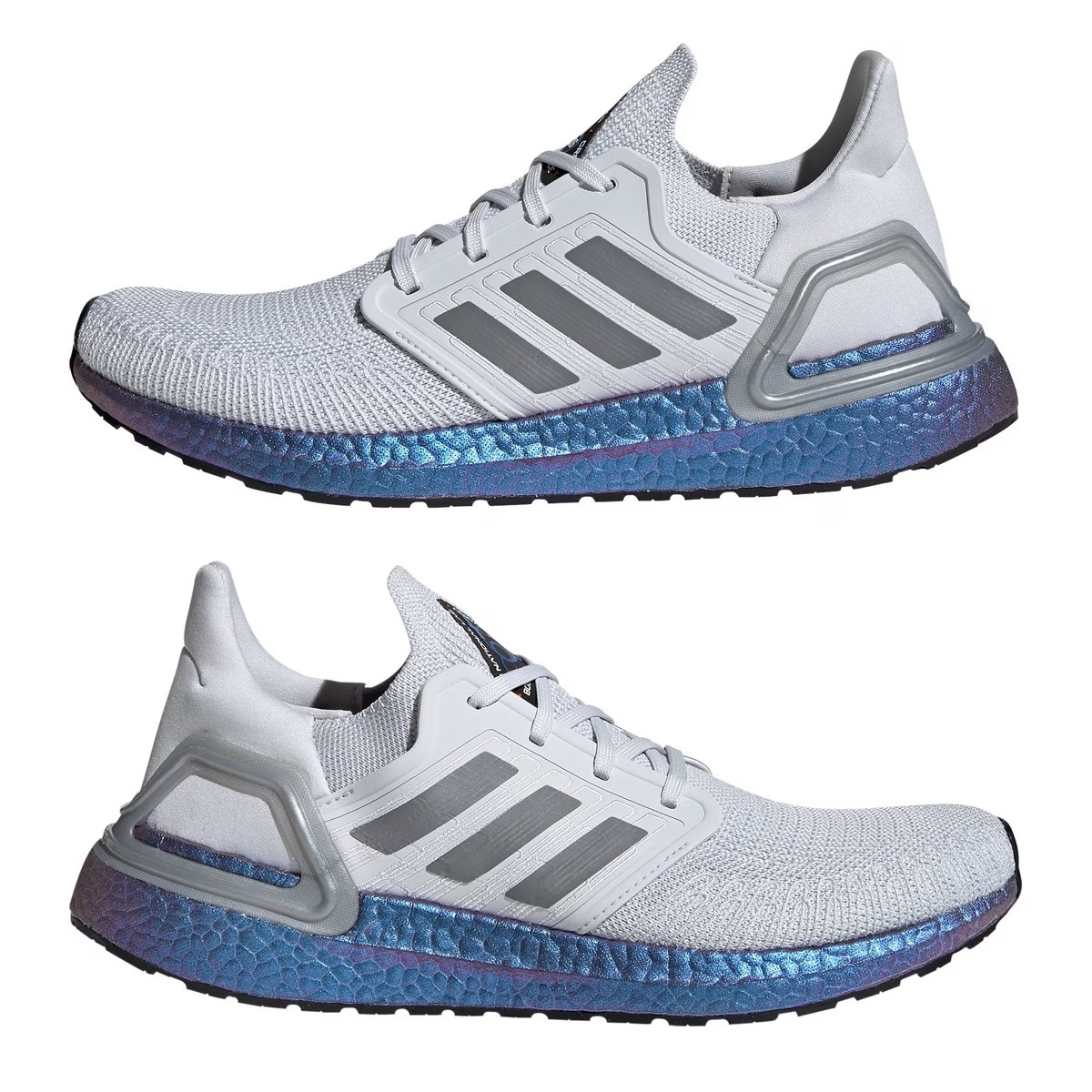 Chaussures running unisexe Adidas ULTRABOOST 20 Gris Blanc Bleu Violet (11)