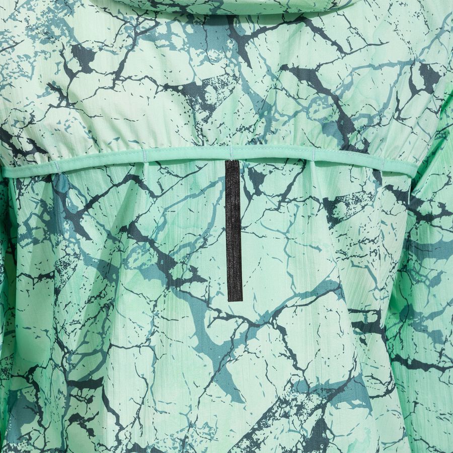 Coupe Vent Imperméable à capuche ergonomique intégrée Running Nature Helsinki Turquoise Noir 5