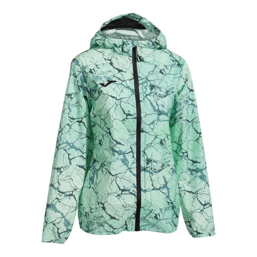 Coupe Vent Imperméable à capuche ergonomique intégrée Running Nature Helsinki Turquoise Noir 1