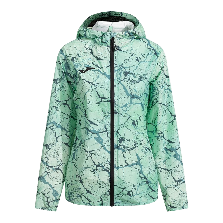 Coupe Vent Imperméable à capuche ergonomique intégrée Running Nature Helsinki Turquoise Noir 7