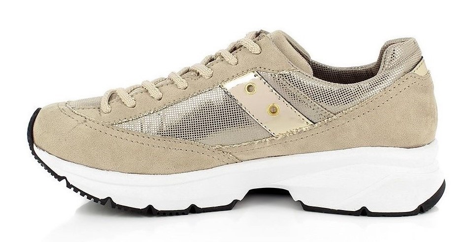 Chaussures randonnée marche nordique femme Kimberfeel Kang Beige brillant (2)