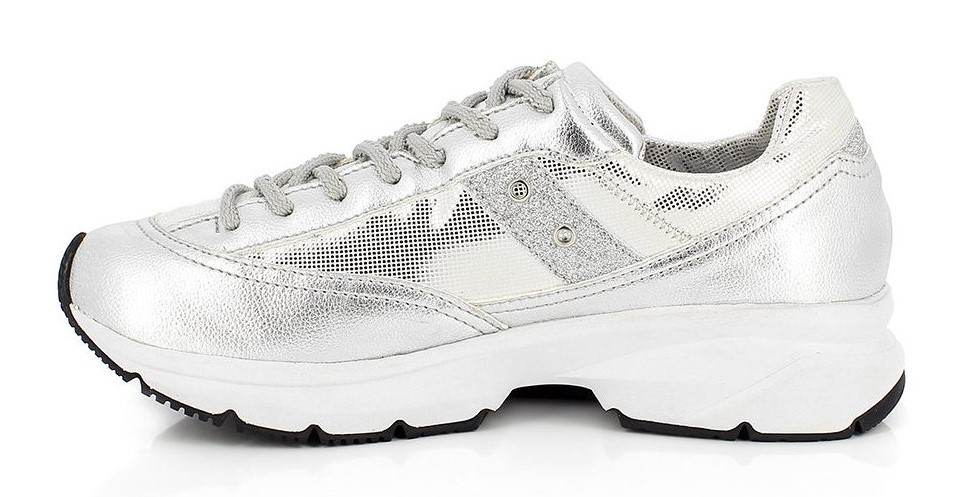 Chaussures randonnée marche nordique femme Kimberfeel Kang Gris argenté brillant (2)