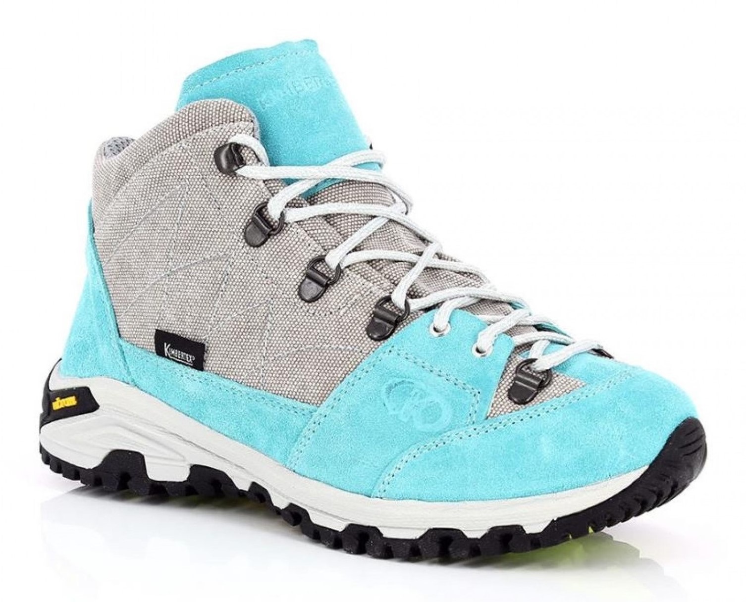 Chaussures randonnée montante imperméable unisexe Kimberfeel Valais Jade Bleu turquoise Gris (1)