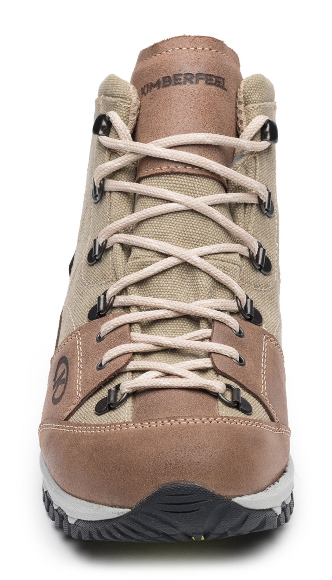 Chaussures randonnée montante imperméable unisexe Kimberfeel Valais Marron Gris Beige (2)