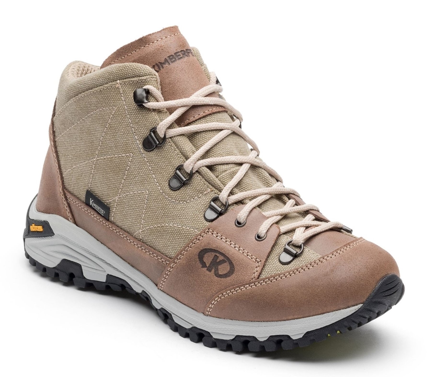 Chaussures randonnée montante imperméable unisexe Kimberfeel Valais Marron Gris Beige (1)