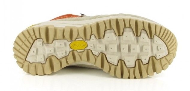 Chaussures randonnée montante imperméable unisexe Kimberfeel Valais Orange Gris Beige (4)