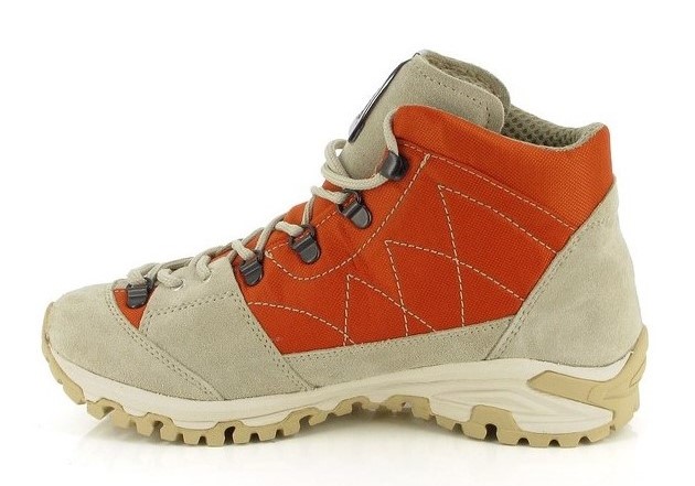Chaussures randonnée montante imperméable unisexe Kimberfeel Valais Orange Gris Beige (2)