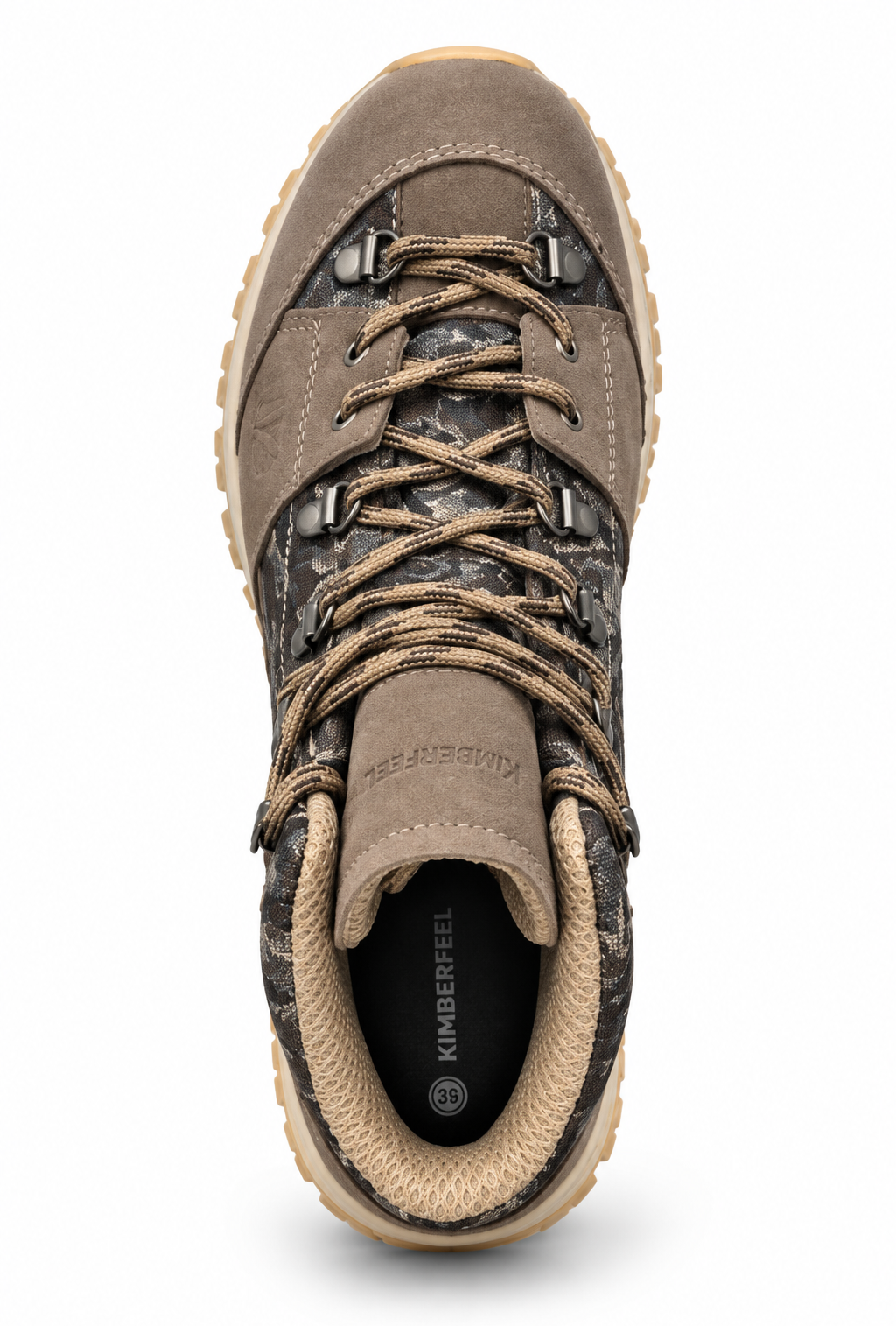 Chaussures randonnée montante unisexe Kimberfeel Valais II Camo Marron Beige Gris (2)