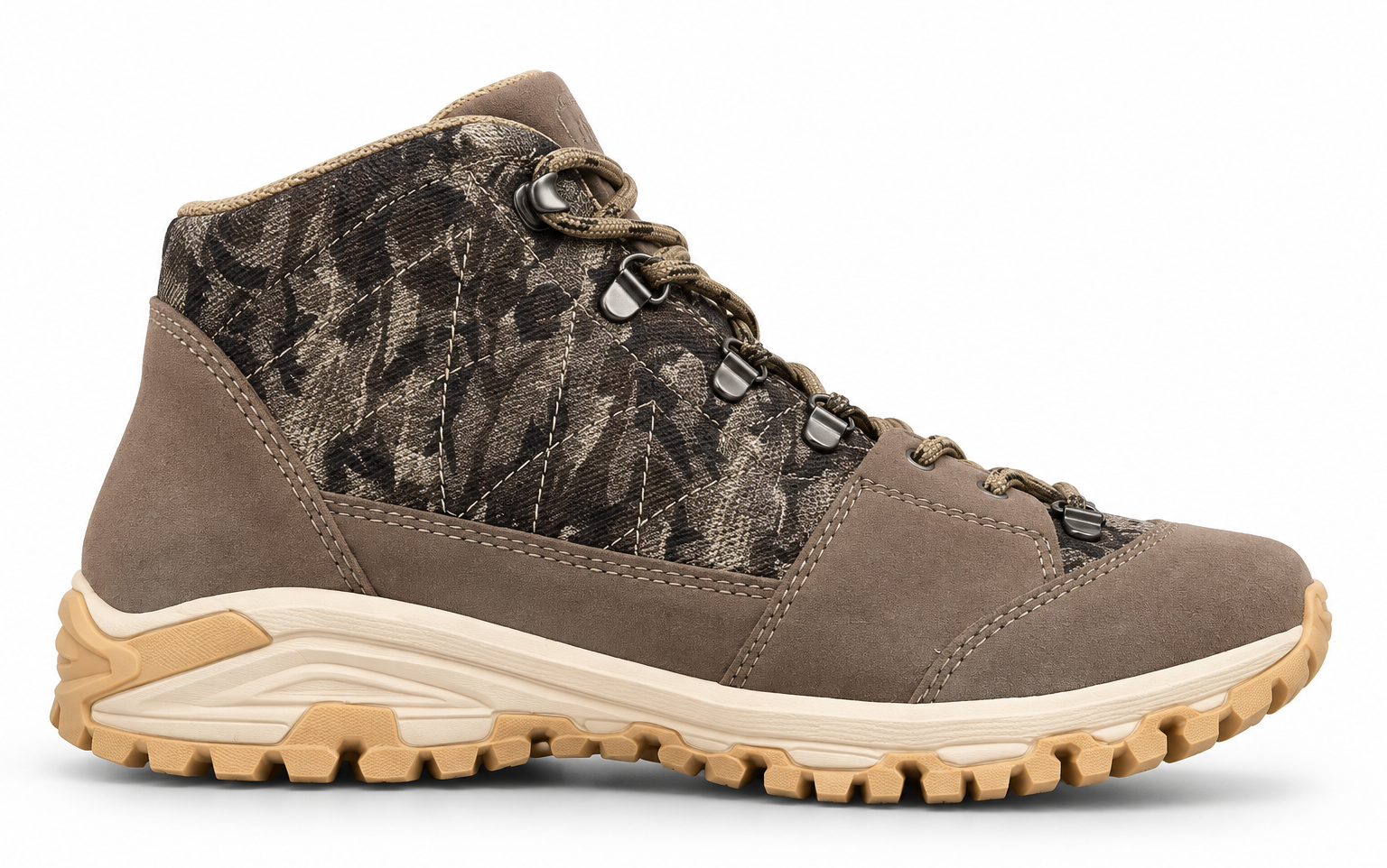 Chaussures randonnée montante unisexe Kimberfeel Valais II Camo Marron Beige Gris (1)