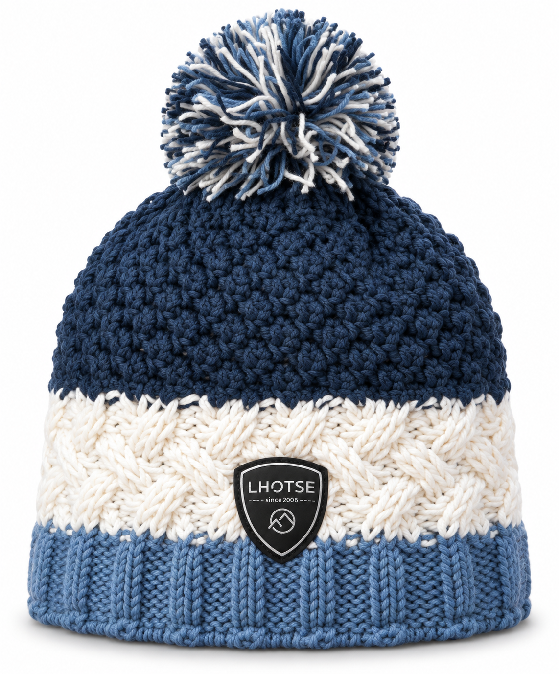 Bonnet doublé polaire unisexe LHOTSE Delwin Bleu marine Bleu 1