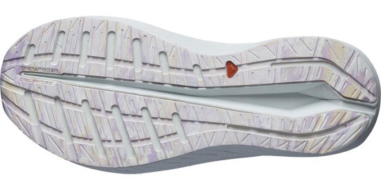 Chaussures running femme Salomon AERO VOLT Blanc Gris clair Beige (3)