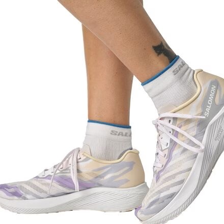 Chaussures running femme Salomon AERO VOLT Blanc Gris clair Beige (6)