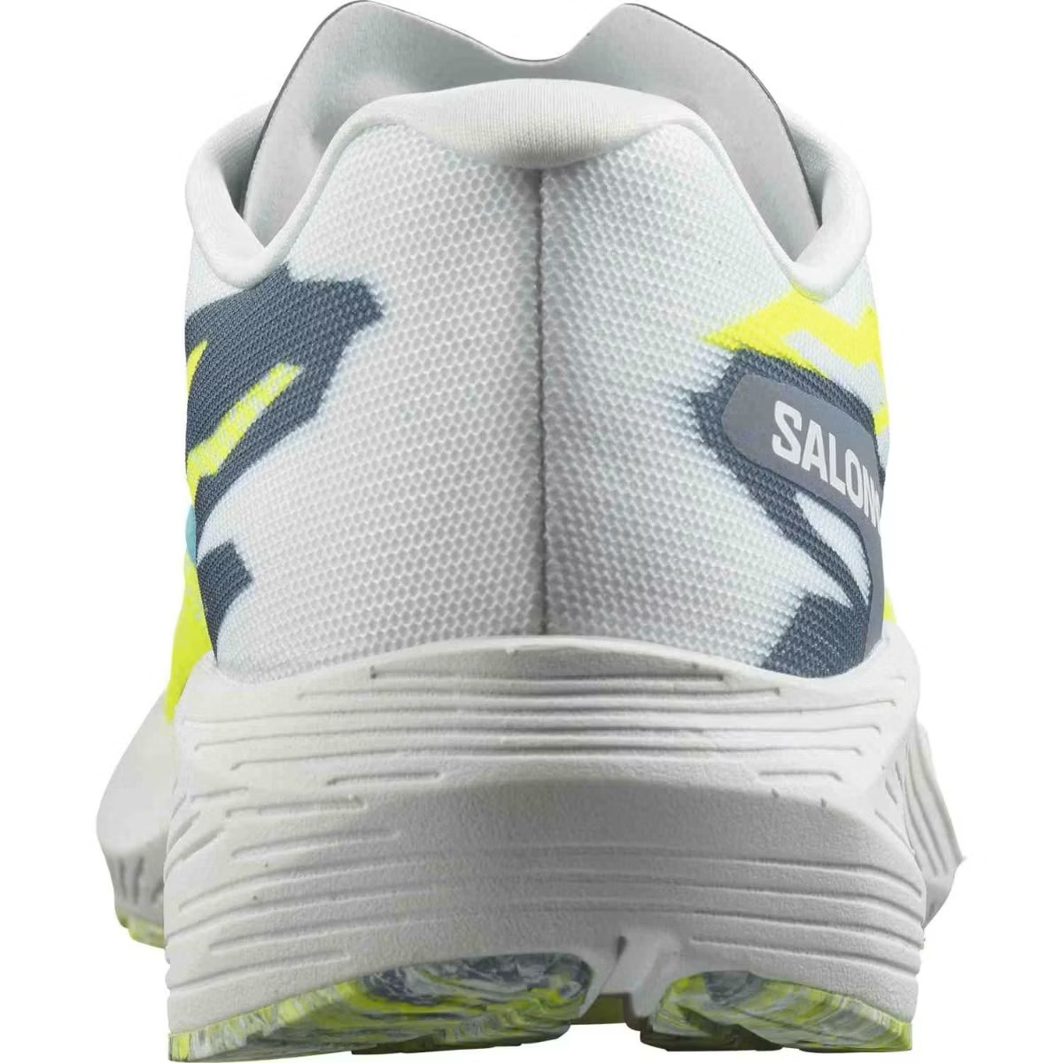 Chaussures running homme Salomon AERO VOLT Blanc Bleu grisé Jaune fluo (7)
