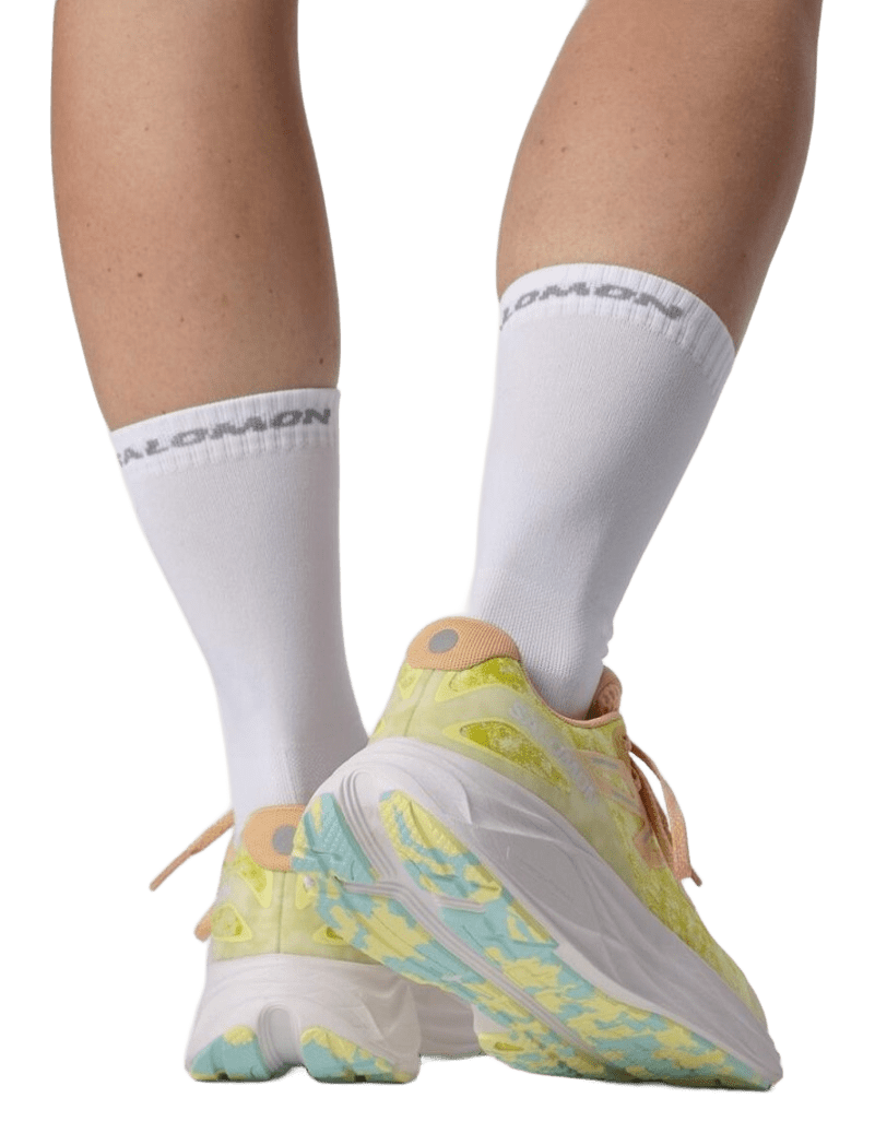 Chaussures running femme Salomon AERO GLIDE 2 Vert citron Pêche pastel Turquoise 8