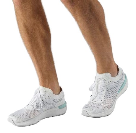 Chaussures running homme Salomon SONIC 3 ACCELERATE Blanc Blanc Roche lunaire Rouge 3(1)