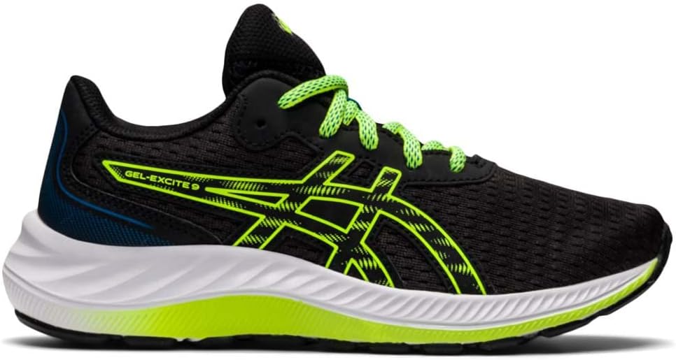 Chaussures running junior Asics GEL-EXCITE 9 GS Noir Vert fluo Blanc 2