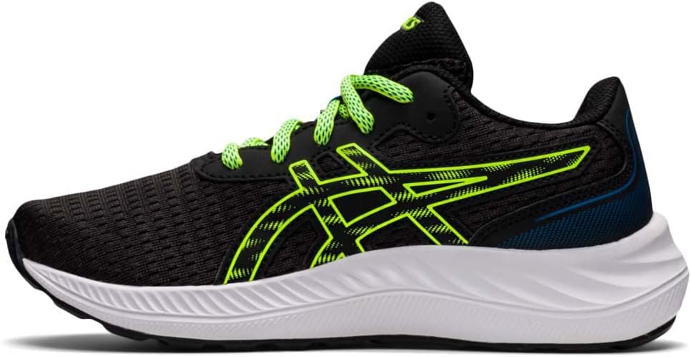Chaussures running junior Asics GEL-EXCITE 9 GS Noir Vert fluo Blanc 4