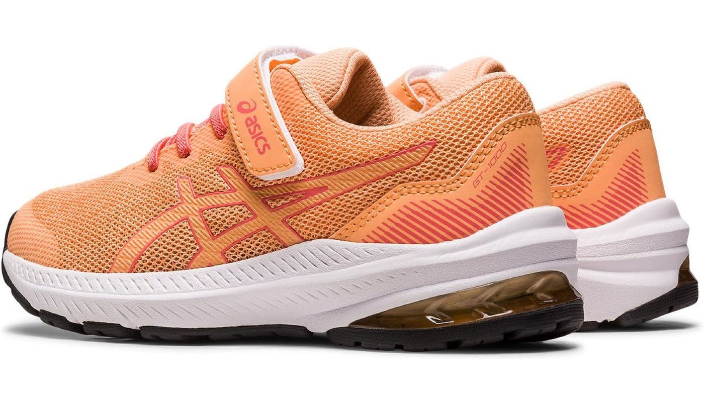Chaussures running junior Asics GT-1000 11 PS Orange papaye Rose foncé Blanc Noir 4