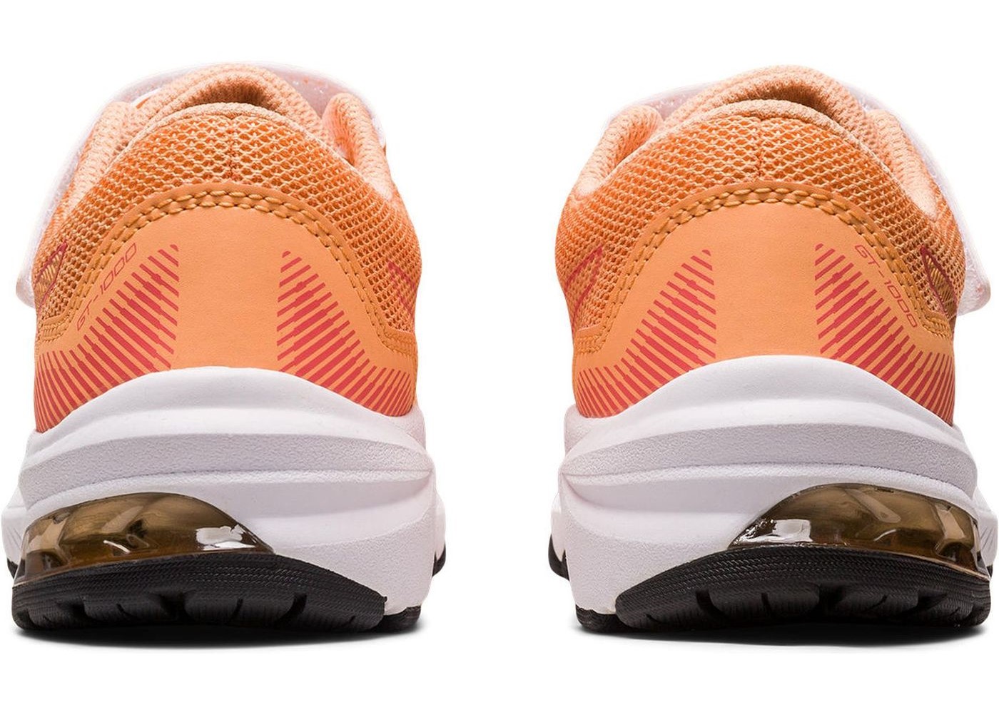 Chaussures running junior Asics GT-1000 11 PS Orange papaye Rose foncé Blanc Noir 5